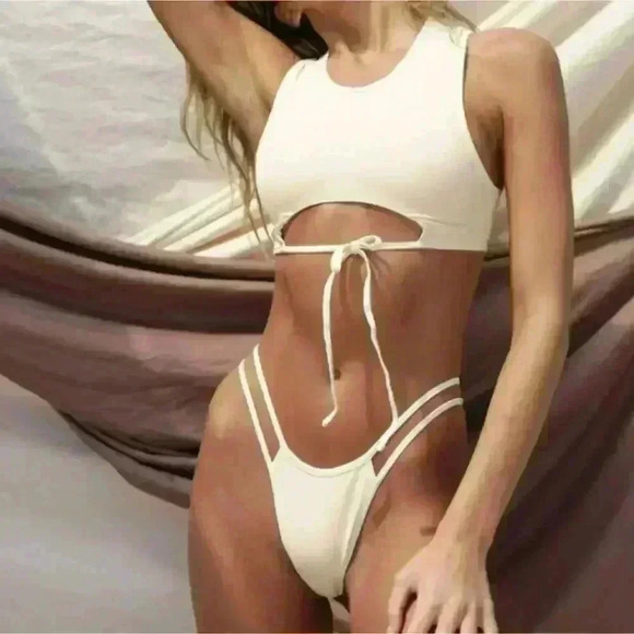 Toast Swim Signature Open Side Bikini Bottom - Lunar Rock - XS - NWT - Picture 2 of 5